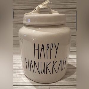 Happy Hanukkah Rae Dunn Cookie Jar (New)